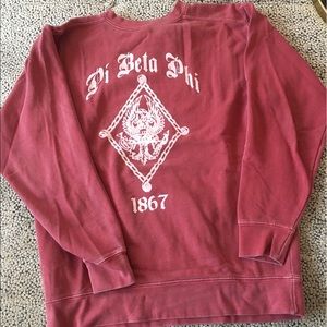 Pi Beta Phi comfort colors crewneck sweatshirt